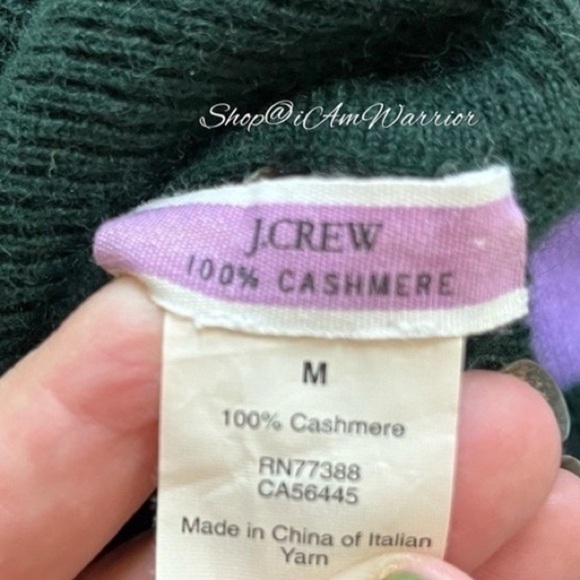 J.Crew Italian cashmere striped rugby turtleneck sweater *shop@iamwarrior - Picture 10 of 11